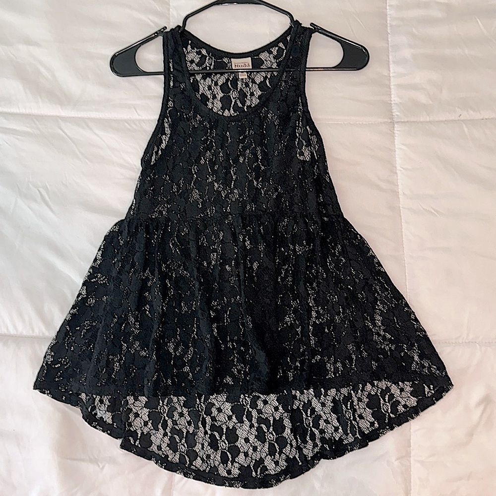 Flowy Lace Babydoll Tank (Mudd -M)